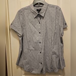 NWT Liz Claiborne Women's Career Button Up Top - XXL